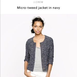 🌻 J.crew tweed Navy blazer